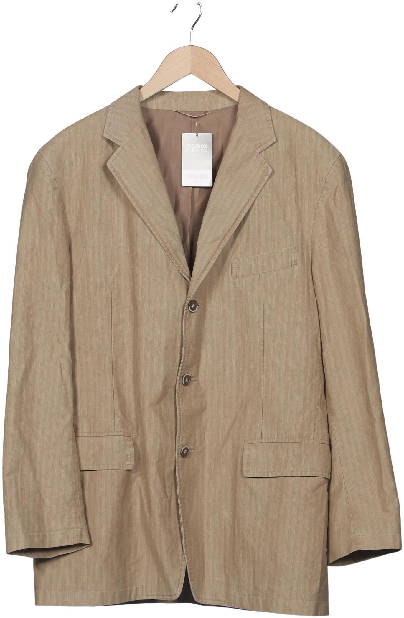 engbers Herren Sakko, Beige, Gr. EU 52, Synthetik / Baumwolle - Second Hand