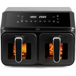 Eldom Doppelte Fettfrei-Friteuse 2200 W Fassungsvermögen 8 l LED-Display, Fritteuse