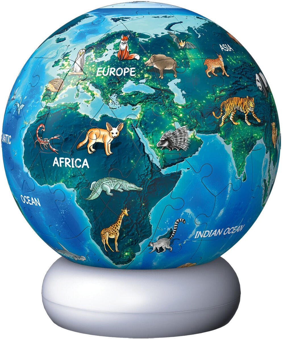 Ravensburger Earth at Night 3D Puzzle Night Light – 72 Pieces for Kids