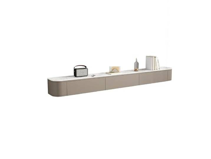 Schwebender TV-Ständer, wandmontierte Medienkonsole, schwebend TV-Schrank Entertainment-Center-TV-Schrank for das Wohnzimmer(Color2,1.2m)
