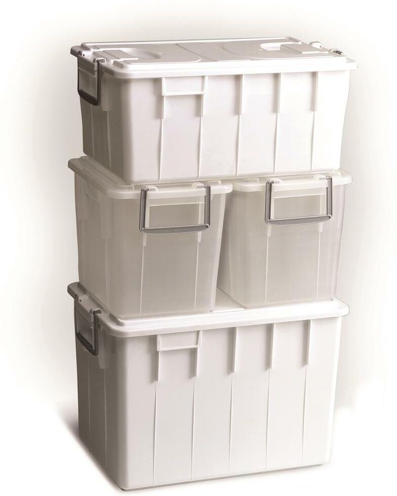 Sss Contenitore con Coperchio 40 l Trasparente Box