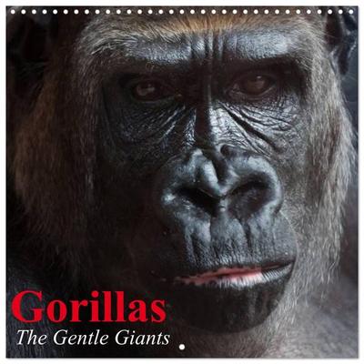 Gorillas • The Gentle Giants (Wall Calendar 2026 12 × 12 Inch) CALVENDO 12 Month Wall Calendar