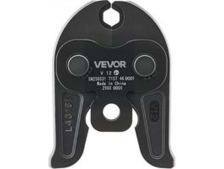 VEVOR V12 Pressbacke, 12 mm Pressbacke für V-Typ Edelstahlrohre, Crimpbacken aus Stahl, kompatibel mit Standard-Crimpwerkzeugen, ideal für HLK-Systeme, Gaspipelines & Strahlungsheizungssysteme
