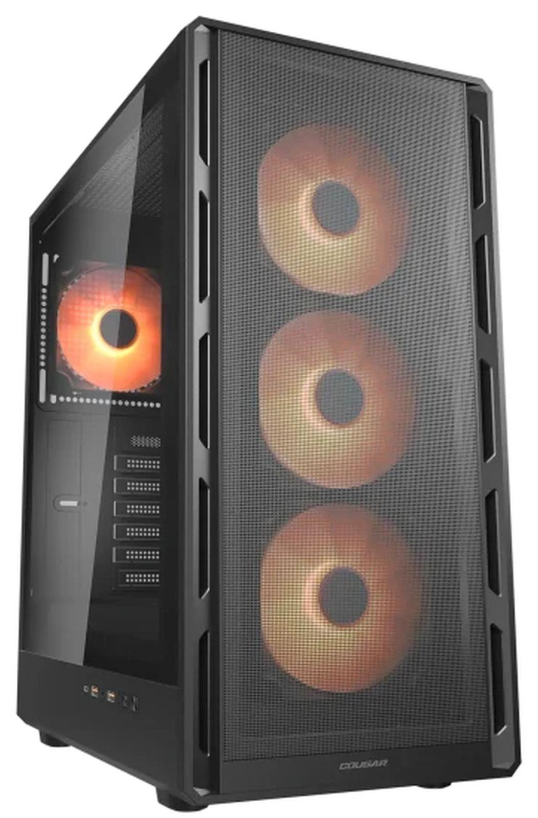 Cougar Airface Pure PRO Midi-Tower Computerbehuizing met ARGB, Zwart