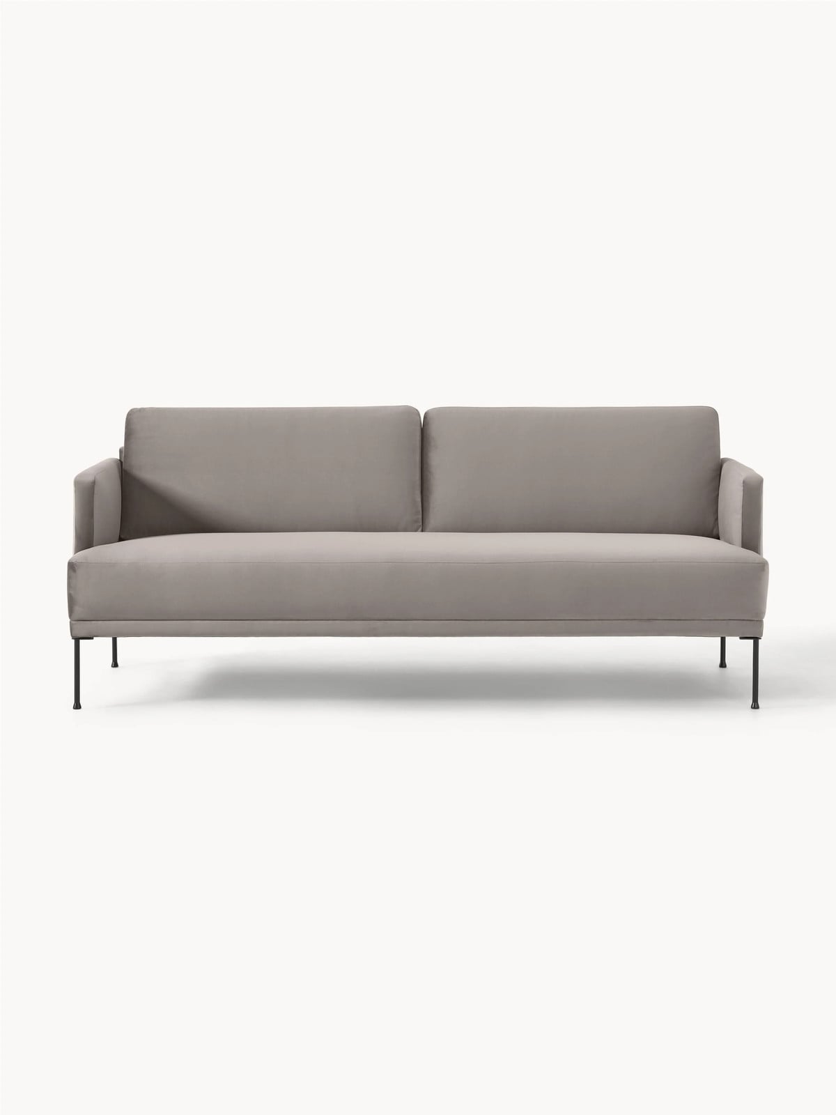 Westwing Collection Fluente Fluwelen 3-zits bank met slaapfunctie