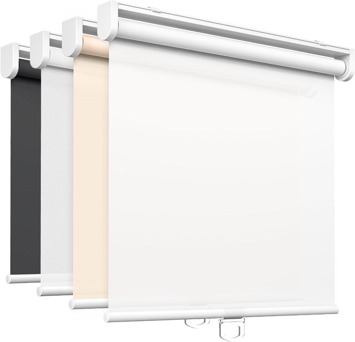 Semi-transparante draadloze rolgordijnen voor privacy en lichtfiltering