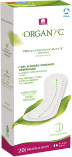 Organyc Pensos Higénicos Diários Fluxo Ligeiro Maxi 20 un