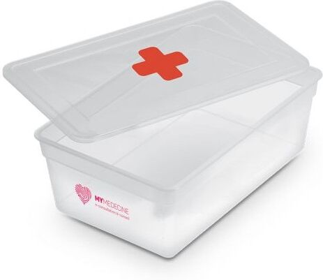 Boîte à pharmacie publicitaire stylo plastique Classic polypropylène (PP) blanc