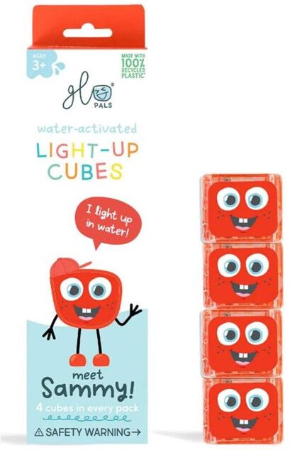 Cubes lumineux rouges Sammy - Glo Pals