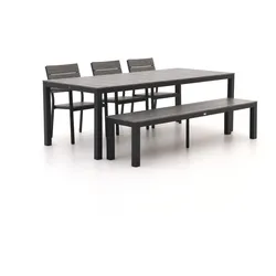 Bellagio Fidenza 220 cm Gartenmöbel-Set mit Sofa 5-Teilig Stapelbar