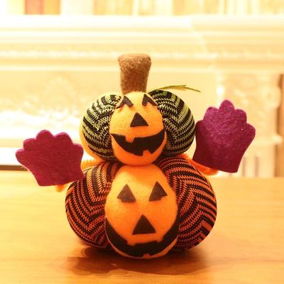 Inspired Deals Handmade Halloween Pumpkin Decoration Non Woven Pumpkin Doll Decor For Home, Party & Table Display Double Layer