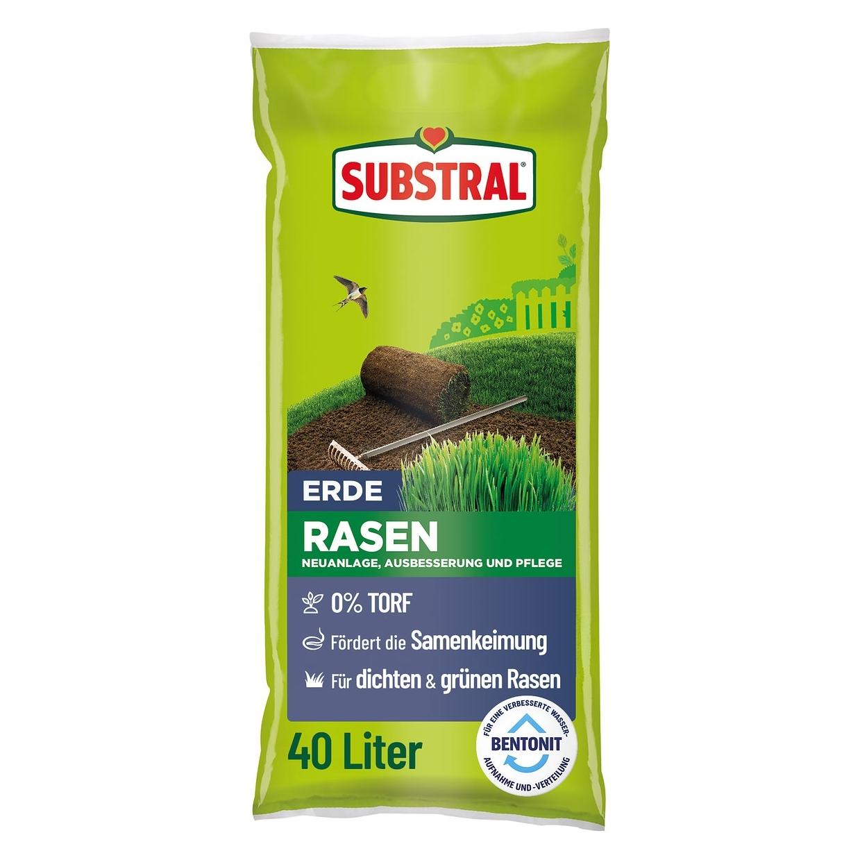 Substral Rasenerde 40,0 l (40 l, Erde ohne Torf) (18560DP)