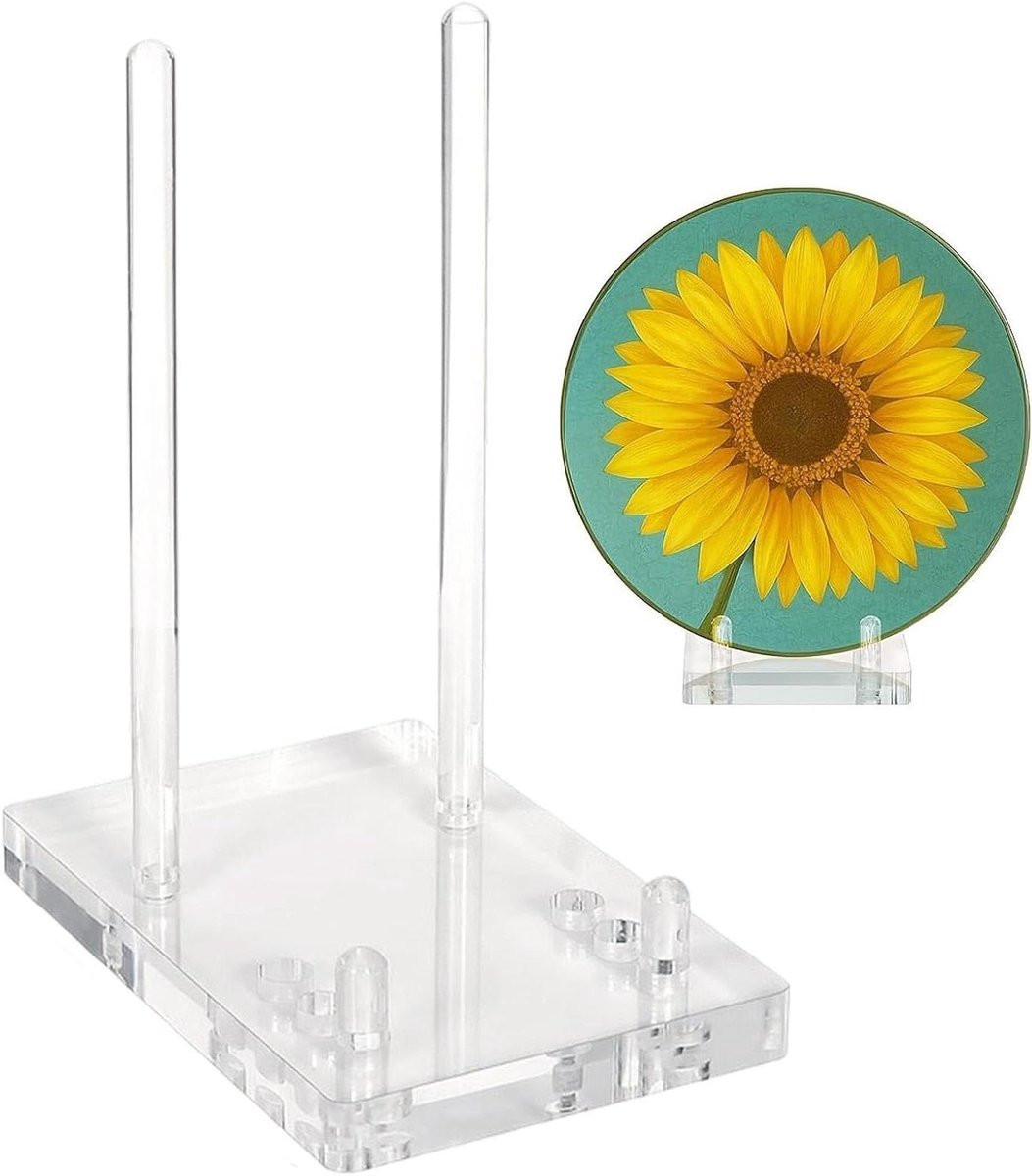 Transparante Acryl Bordenstandaard - Verstelbare Presentatiehouder Display - 10 x 15 x 19,5 cm