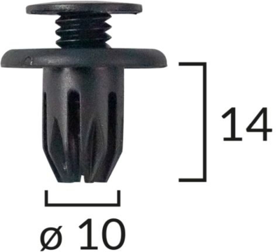 Halter, Stoßstange ROMIX ROM 60002 10 Stück, 10 Stück