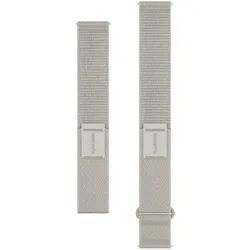 Garmin ComfortFit (20 mm, Echtleder, Nylon), Uhrenarmband, Weiss