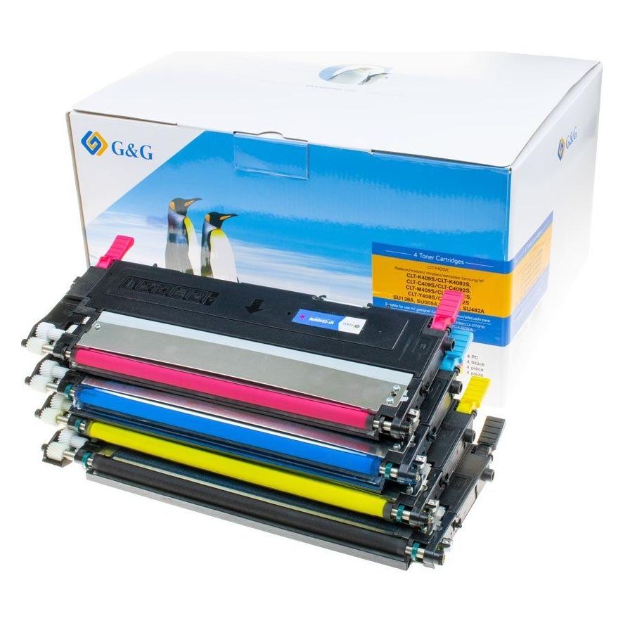 G&G Toner ersetzen Samsung P4092C/ HP SU392A 4 Stück (BK, C, M, Y) (15003)