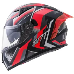 Germot GM 711 Integralhelm matt-schwarz-rot - XL (61/62)