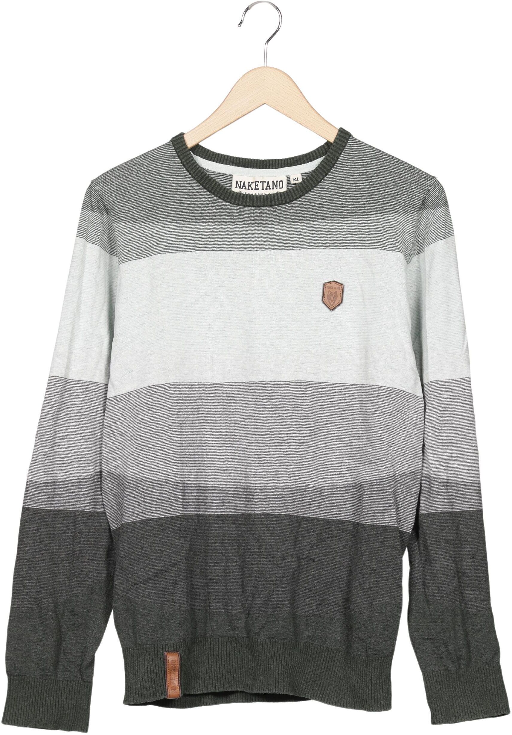 Naketano Herren Pullover, Mehrfarbig, Gr. XL, Baumwolle - Second Hand