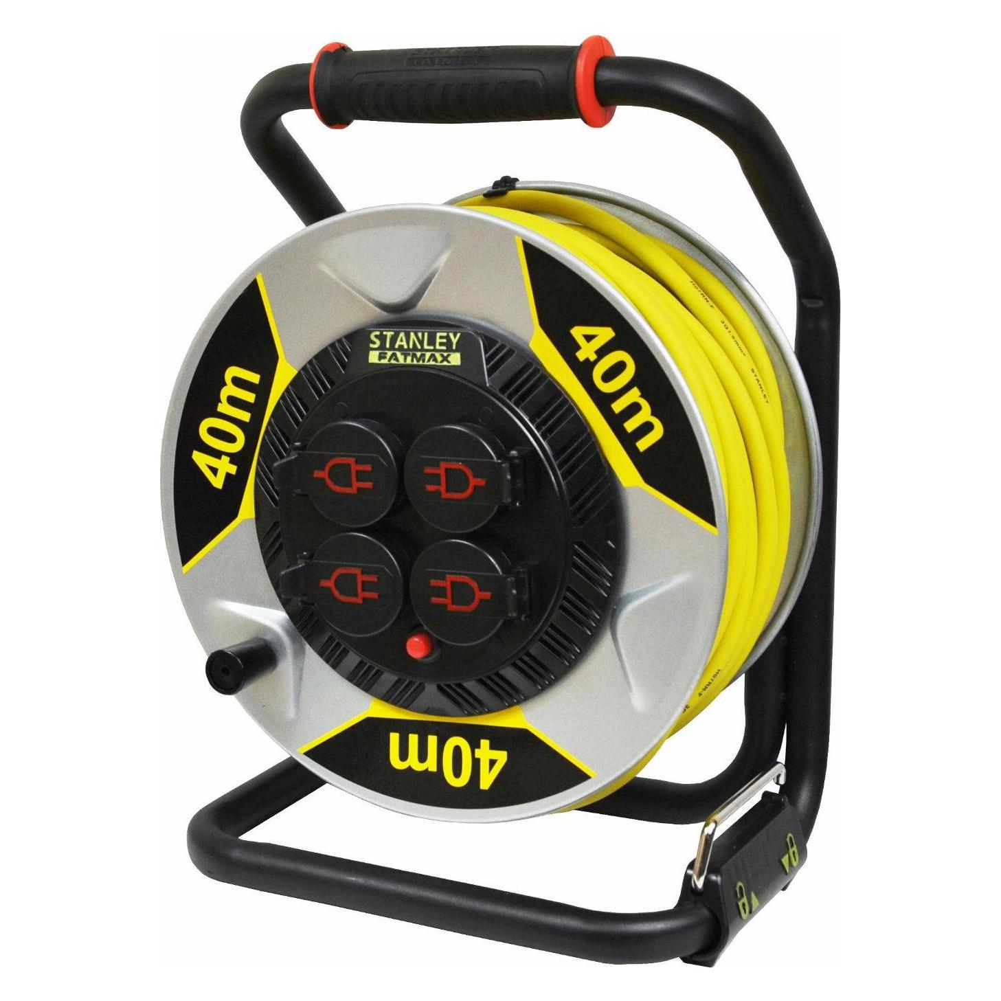 Stanley Verlängerungskabeltrommel 3x1, 16A IP44 (40 m, 1.50 mm²) (44707396)
