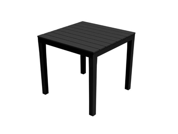 MESA CUADRADA COLOR NEGRO 78X78X72CM