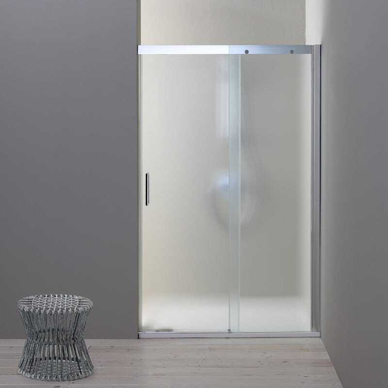 Duschtür 120 cm für Nischentür rechts in Mattglas | Dream