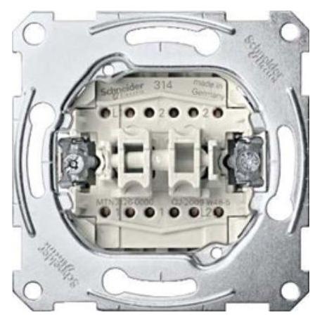 Schneider Electric Merten Doppel-Treppenschalter 10A 250V IP20 (MTN3126-0000) (MTN3126-0000)