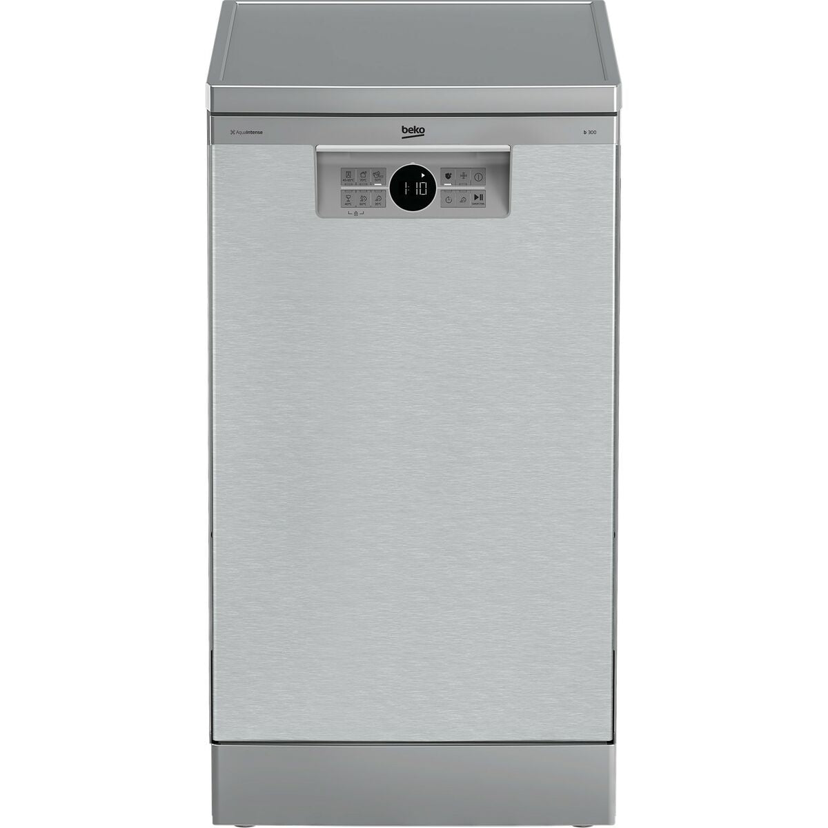 Beko BDFS26020XQ, Freistehend, Single (45 cm breit), Edelstahl, Grau, Tasten, LED