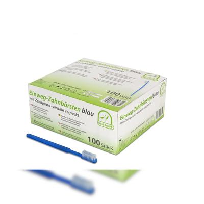 BodyProducts Einmalzahnbürsten Medi-Inn - blau - einzeln verpackt - 20000 Zahnbürsten