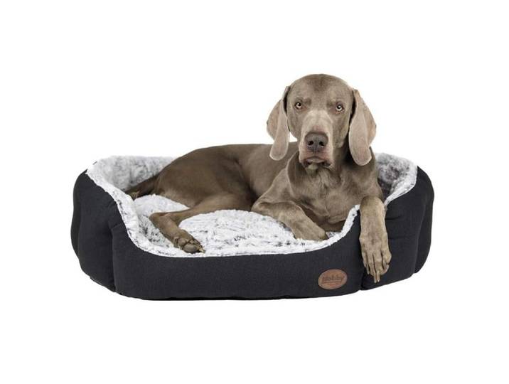 Hundekorb NOBBY Cacho Dunkelgrau, 86 x 70 x 24 cm , grau (dunkelgrau), B/H/L: 70cm, Tierbetten, Hundekorb