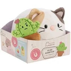 NICI Kuscheltier Katze mit Magnet Angy 13cm - beige|braun|grün
