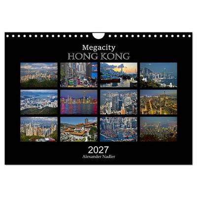 Megacity Hong Kong (Wandkalender 2027 DIN A4 quer), CALVENDO Monatskalender
