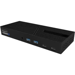 Icy Box USB-C Docking station, Dual 4K Display Dock, IB-DK2246AC (USB-C, 14 Ports), Dockingstation + USB Hub, Schwarz