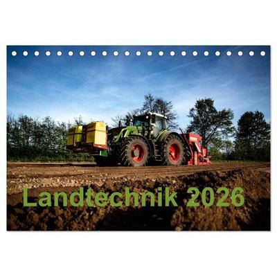 Landtechnik 2026 (Tischkalender 2026 DIN A5 quer), CALVENDO Monatskalender