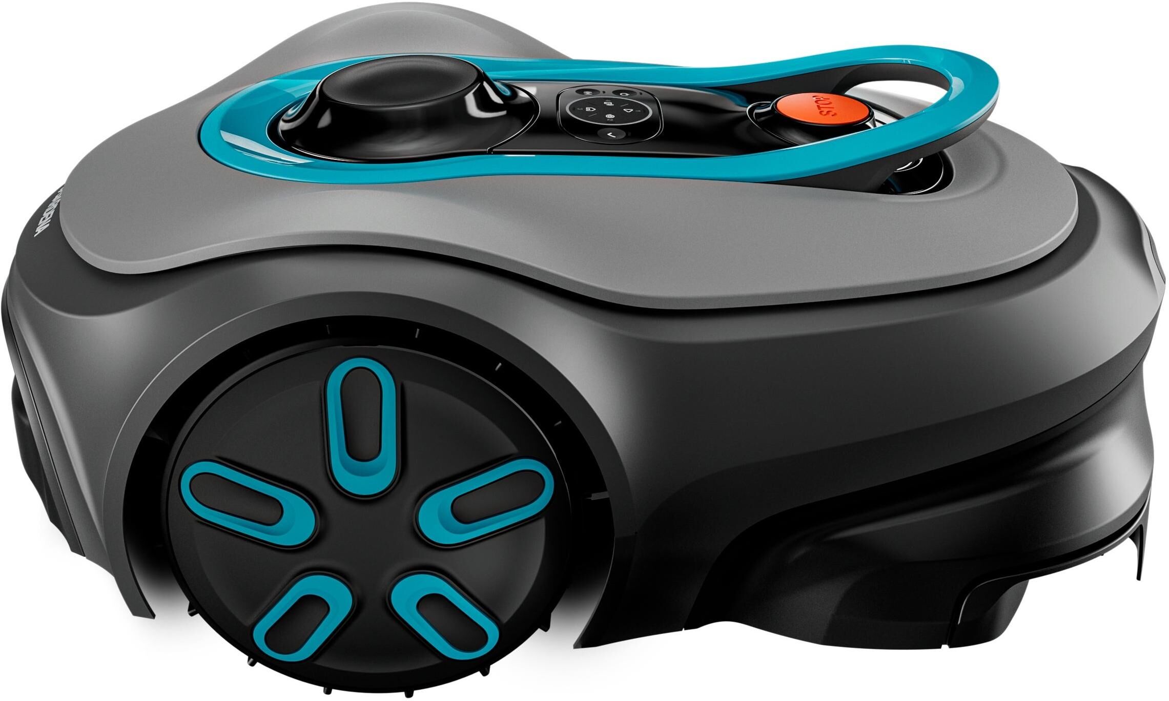 Rasenmähroboter GARDENA "Smart Sileno Free 600 600 m²", grau (bunt), Rasenmähroboter, Rasenmähroboter bunt Einheitsgröße