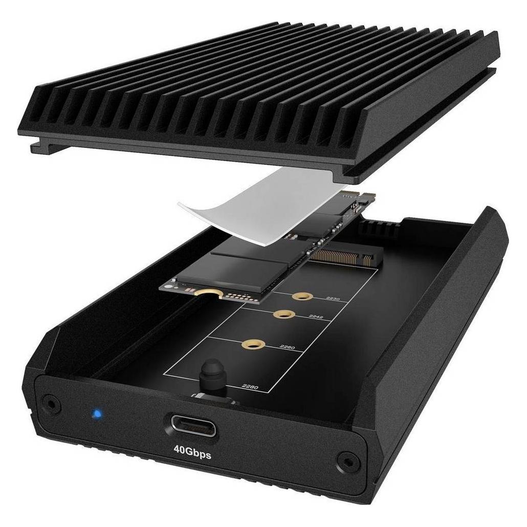 Icy Box IB-1920M-C42 Enclosure M.2 40 Gbps werkzeugfrei (M.2) (IB-1920M-C42)