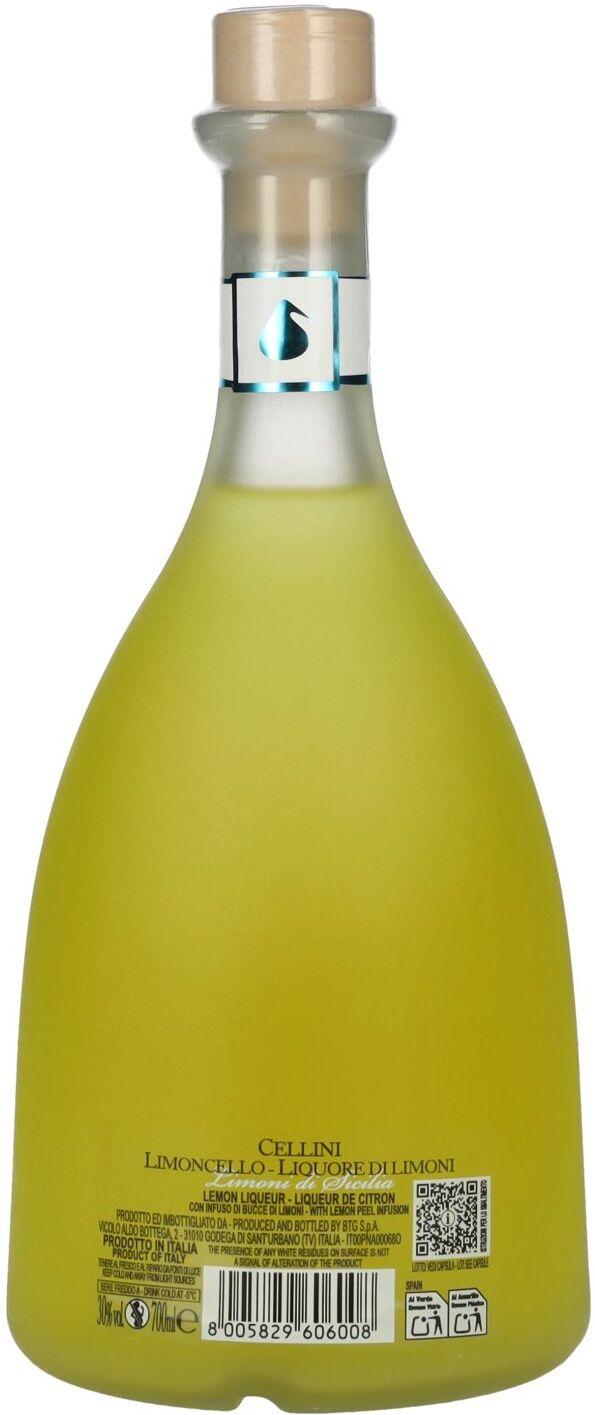 Cellini Limoncello Limoni Di Sicilia 30% Vol. 0,7l