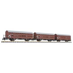 Liliput L260135 N 3-tlg. Set, Verschlagwagen m. Bremserbühne, Hbes 358, DB, Ep.IV