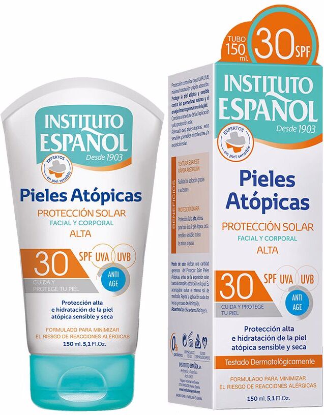 Instituto Español Pelle Atopica protezione solare viso e corpo SPF30 150 ml