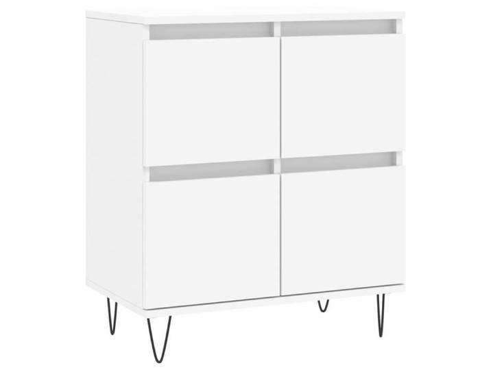 Buffets 2 pcs blanc bois d'ingénierie_2 ans garantie_50950