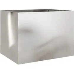 Helloshop26 - Hochbeet Pflanzkübel Blumenbeet Terrasse Garten silber 62 x 47 x 46 cm Edelstahl Silber 02_0038079