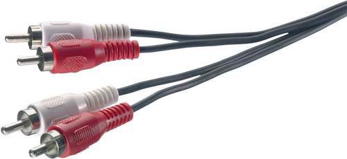SpeaKa Professional SP-1300364 Cinch Audio Anschlusskabel [2x Cinch-Stecker - 2x Cinch-Stecker] 1.50m Schwarz