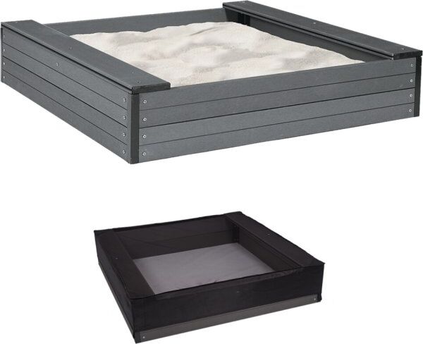 Nordic Play Sandkasse M/net 120x120 Cm, Wpc