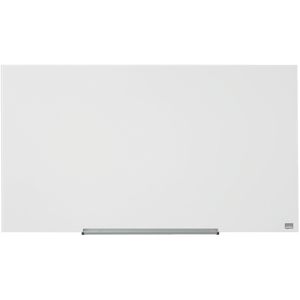 Nobo Glas-Magnettafel 1905176, Diamond Widescreen, 2 Magnete, glänzend, weiß, mit Metallrückwand, 45 Zoll, 99,3 x 55,9 cm