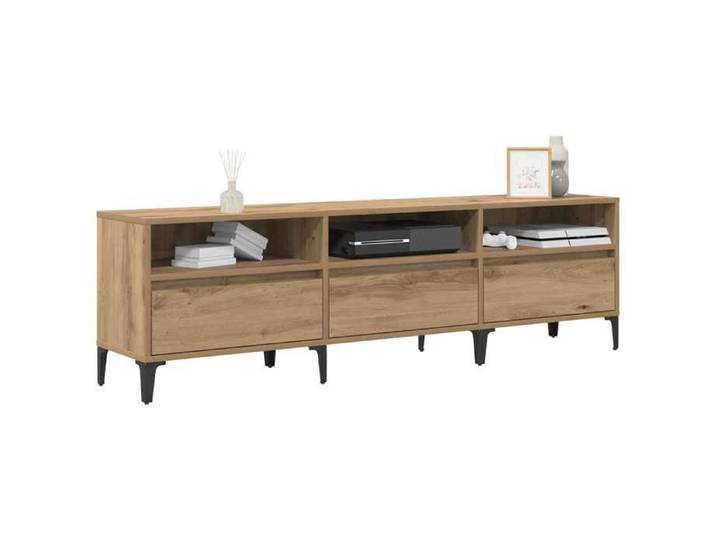 VIDAXL(3028)Meuble TV 150 x 30 x 45 cm Chêne artisanal Armoire TV élégant
