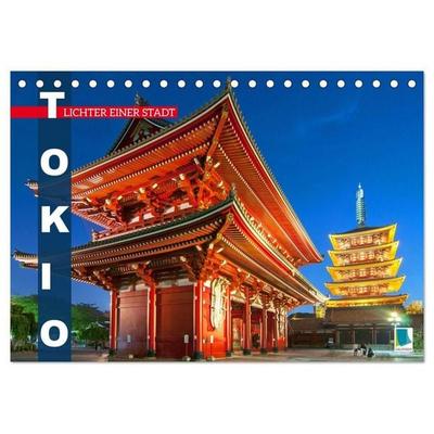 Tokio: Lichter einer Stadt (Tischkalender 2027 DIN A5 quer), CALVENDO Monatskalender