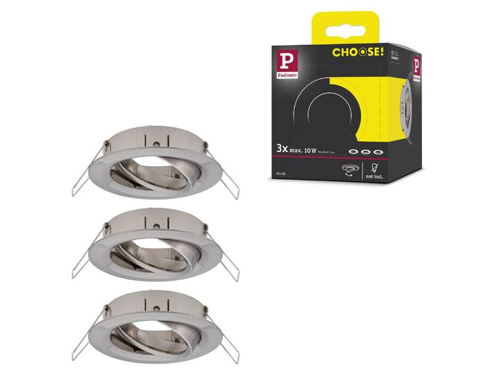 Paulmann Luminaire encastré Choose Set de base orientable