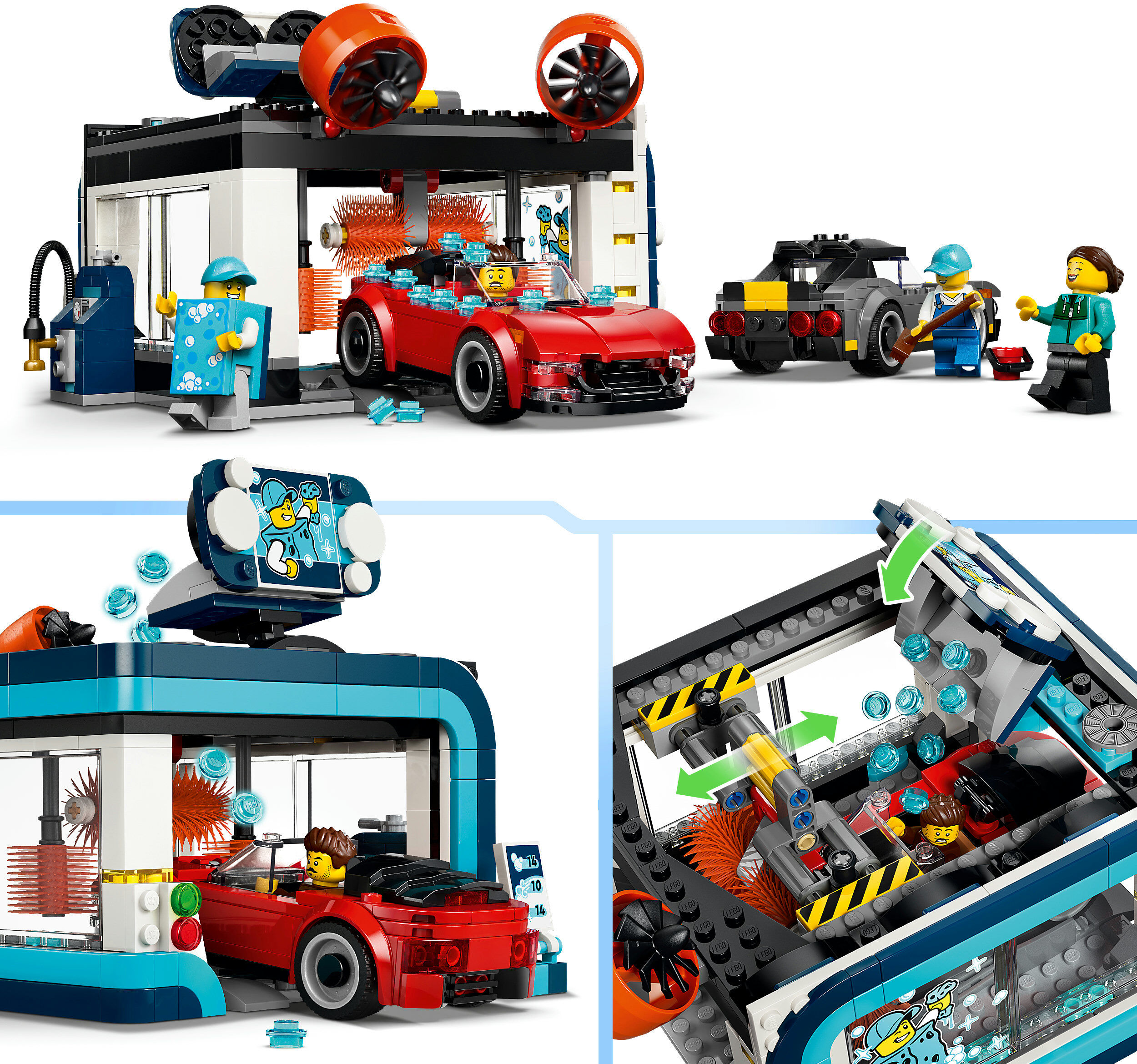 Konstruktionsspielsteine LEGO "Waschstraße (60497), LEGO City", bunt, Spielbausteine, Kinder, Kunststoff, Konstruktionsspielsteine, Made in Europe