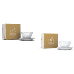 DKG utils Fiftyeight Tassen-Set 2-tlg.  200 ml Nr 010 weiß Kaffeetassen