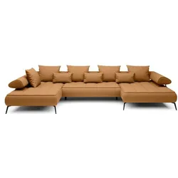 Wohnlandschaft Seledo Stoff Orange Amber