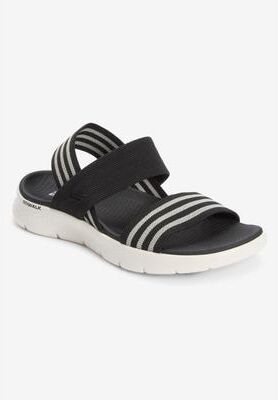 Women's The Go Walk Flex Atlas Sandal by Skechers in Black (Size 11 M)